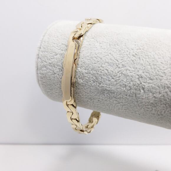 Vintage SPEIDEL USA Woman's Gold Plated ID Bracelet, Ready for Engraving - Picture 2 of 10